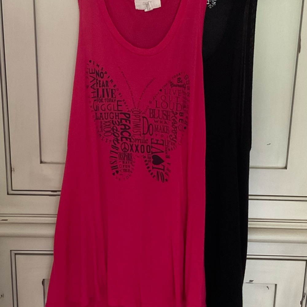 Long Tank Tops.